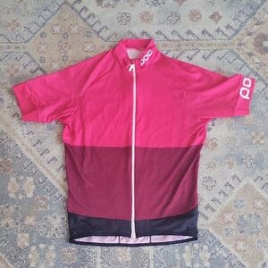 POC Pink and Burgundy Cycling Jersey
